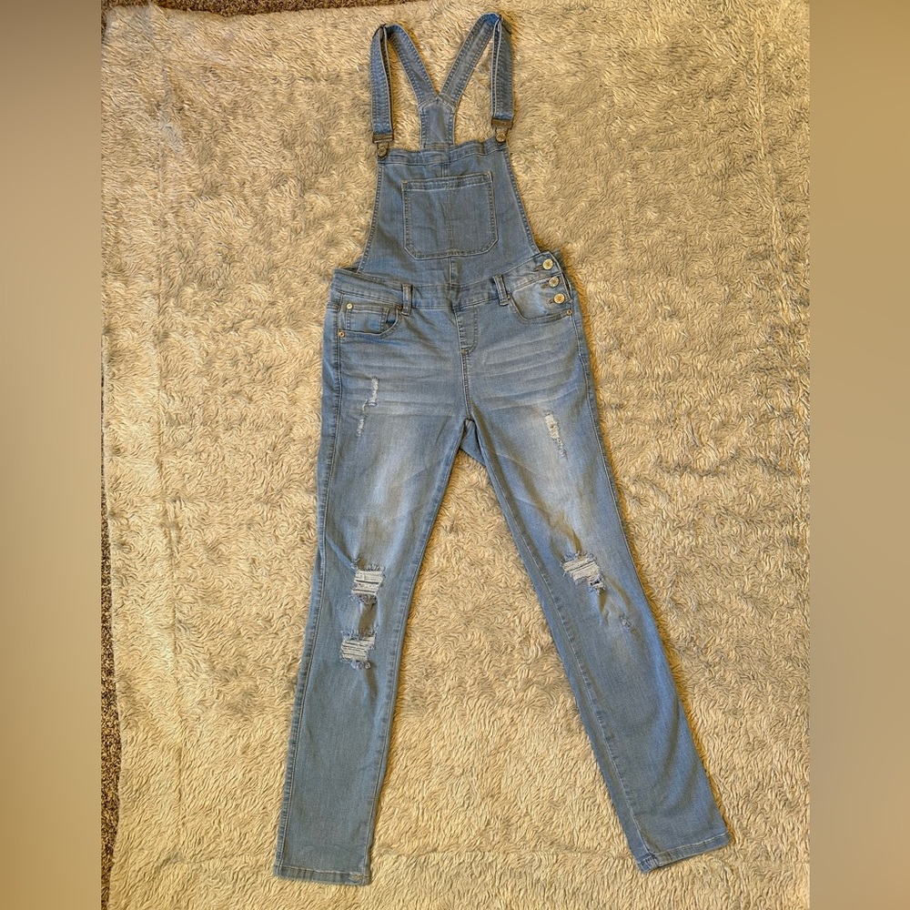 Distressed overalls, Fashion Nova, Size Small - Picture 6 of 15
